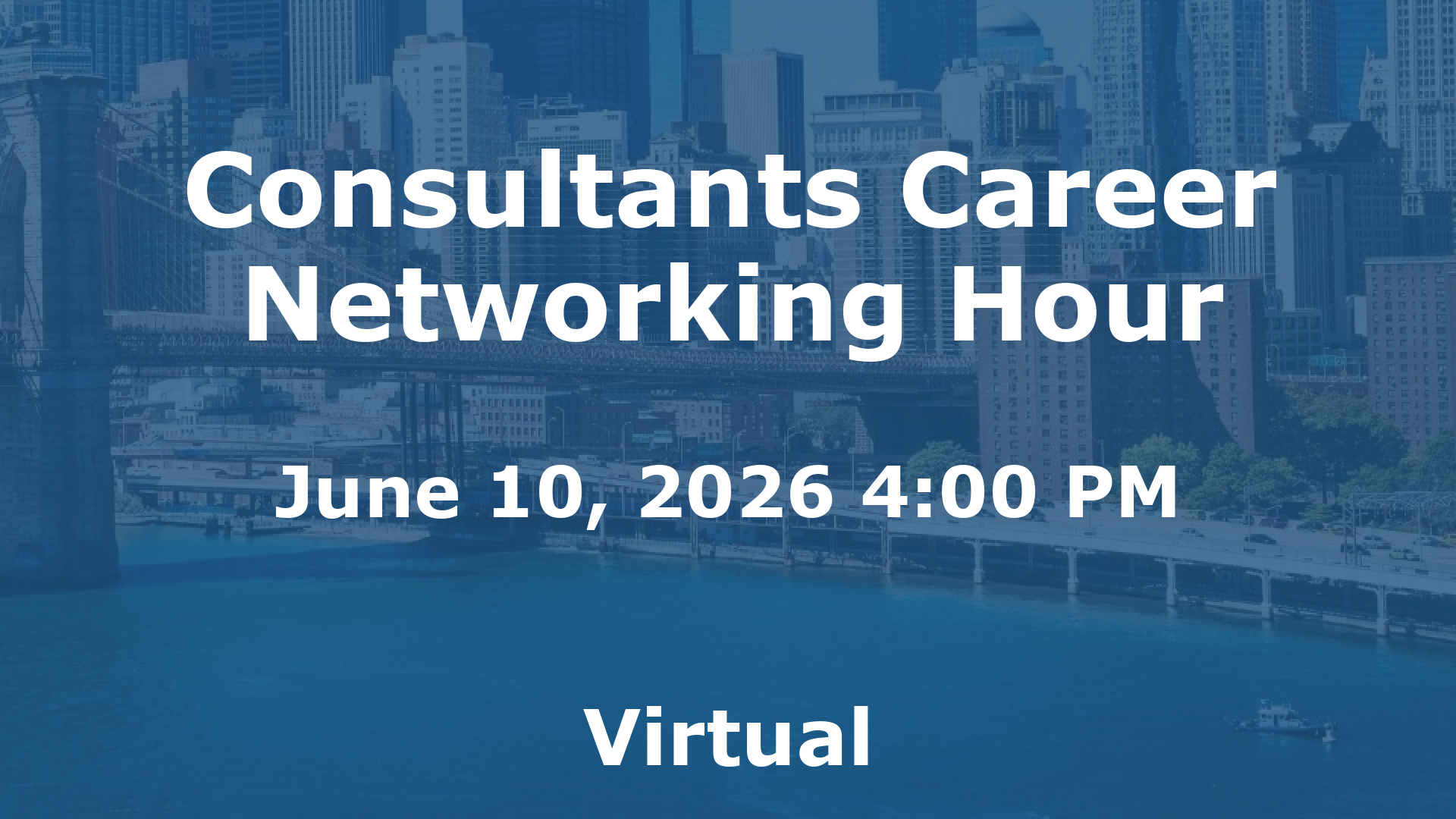 Consultants Career Networking Hour event image